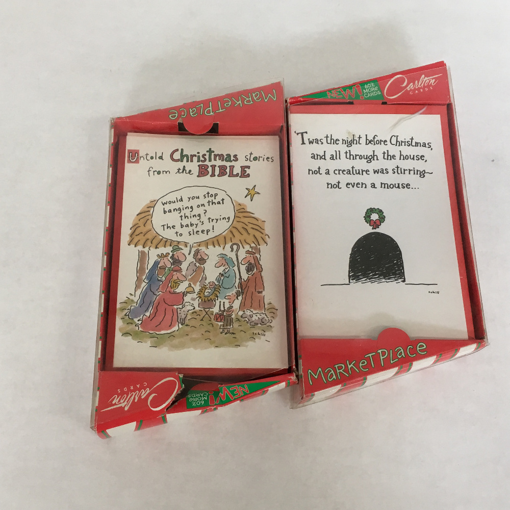 vintage funny humorous Christmas cards 38 card lot